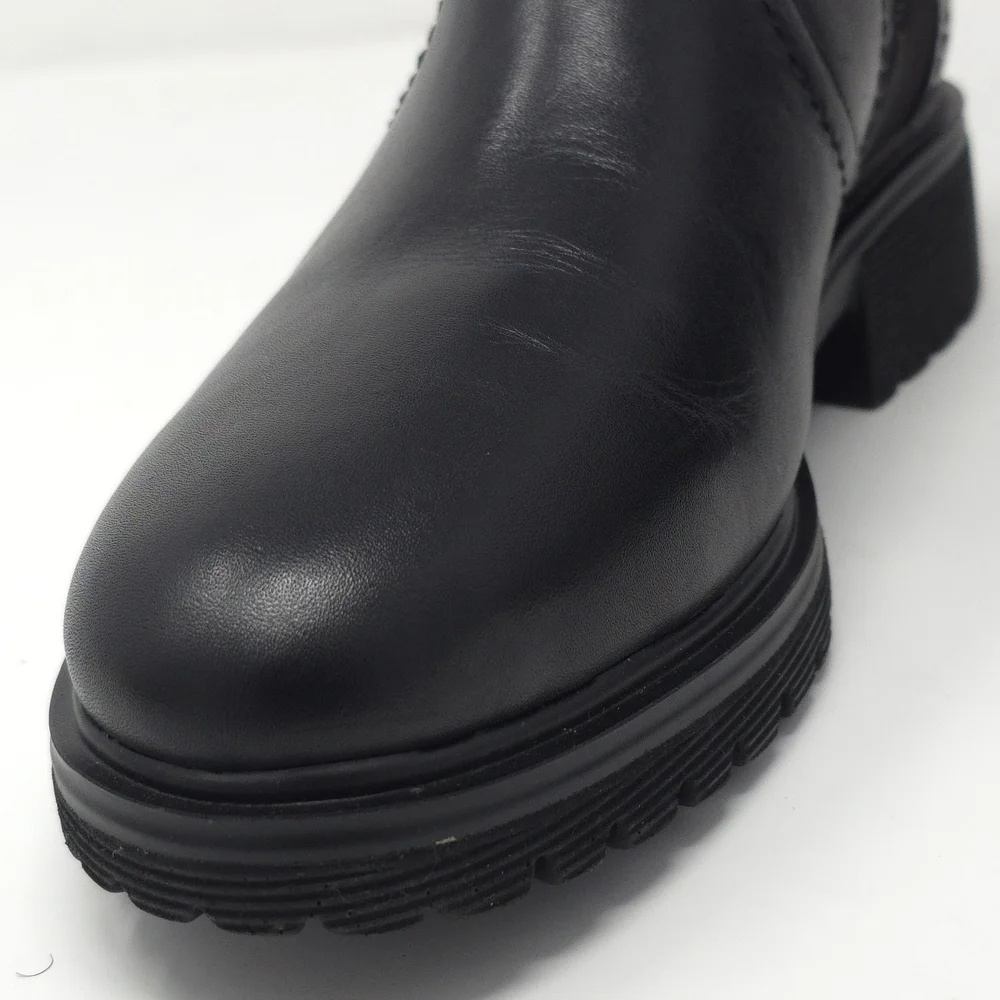 Rockport Black Leather Ankle Booties with Side Zip 9.5M - Picture 7 of 14